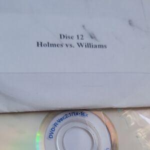 Holmes vs. Williams  Boxing Match DVD